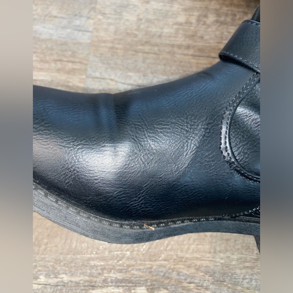 Wanted Lady Luck Decorative Lace-up Back Knee High Riding Boot - Vegan Leather - Picture 6 of 11